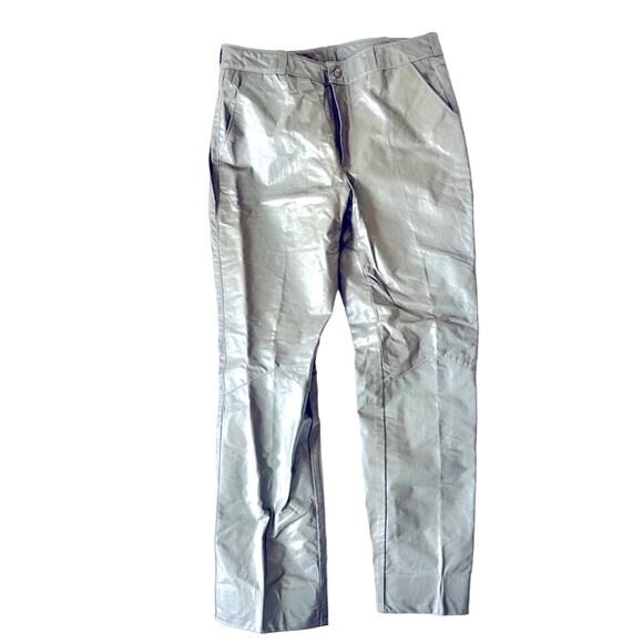 OLEG CASSINI Genuine Leather Vintage Pants  34x33 - Picture 1 of 11
